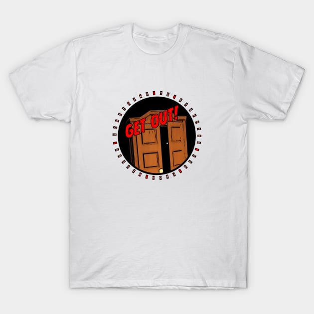 Get Out! - Hide (Roblox Doors) T-Shirt by Atomic City Art